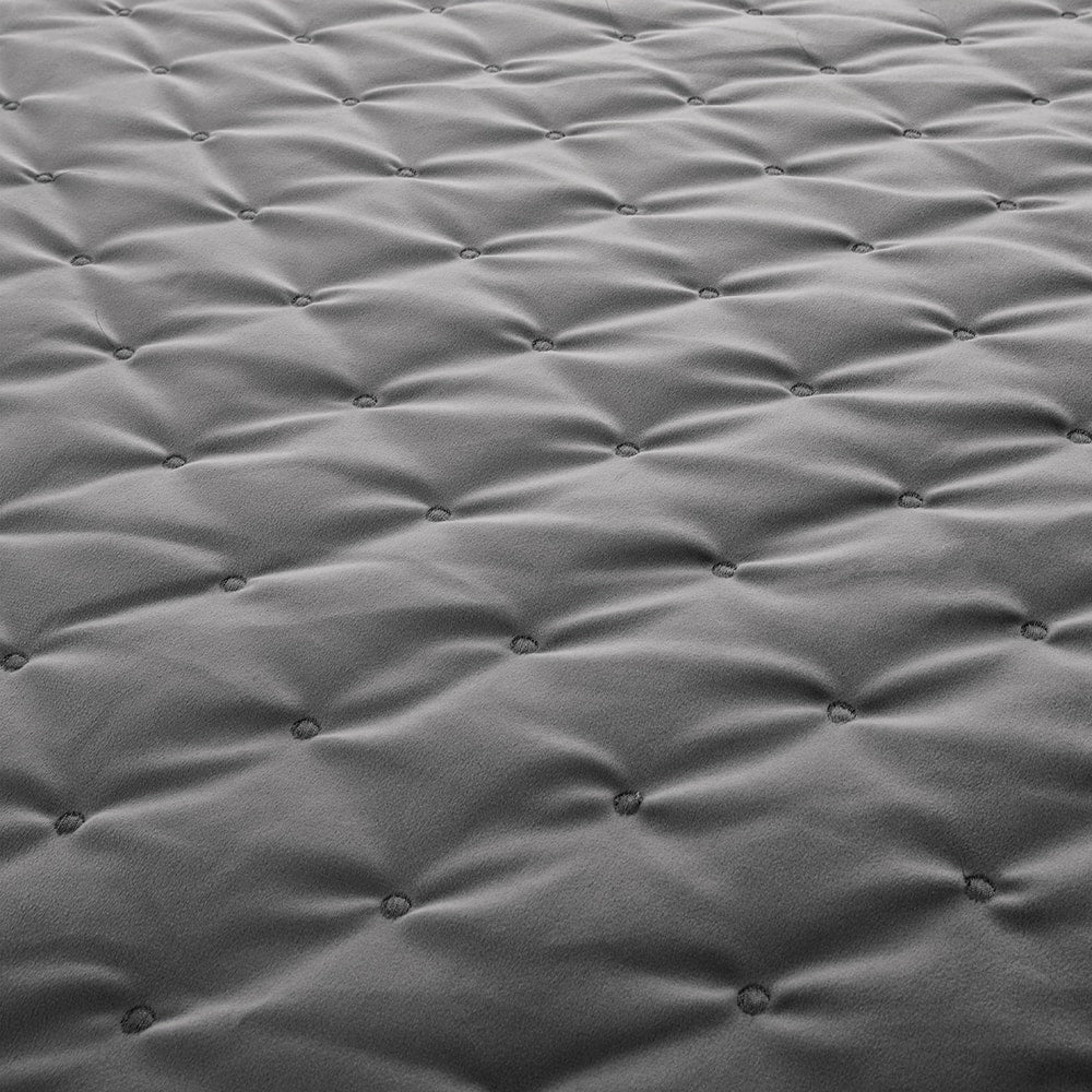 grey bedspread