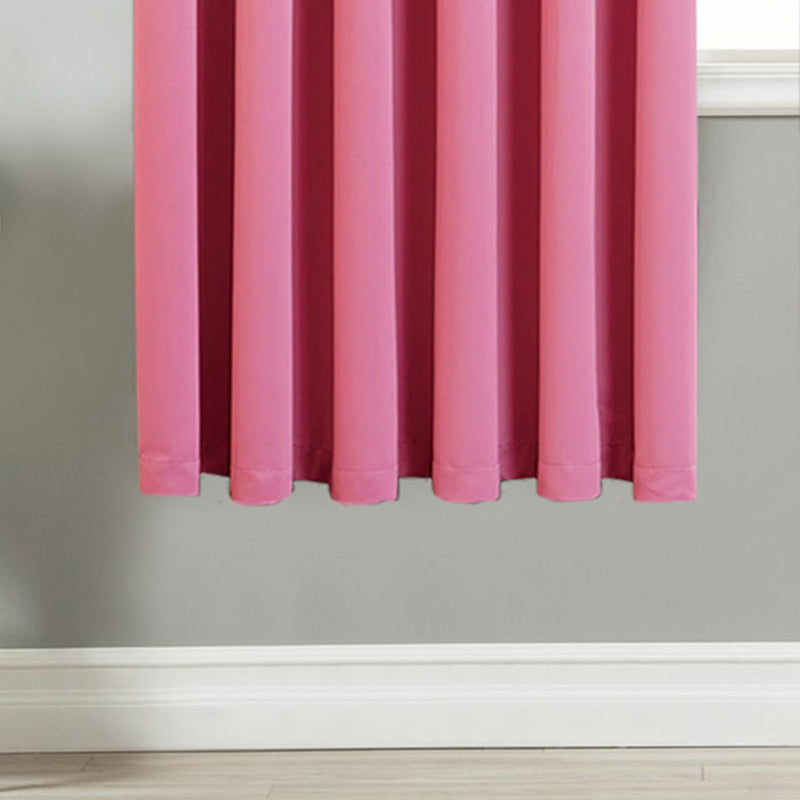 Pink Curtains For Window Ready-Made Blackout Eyelet