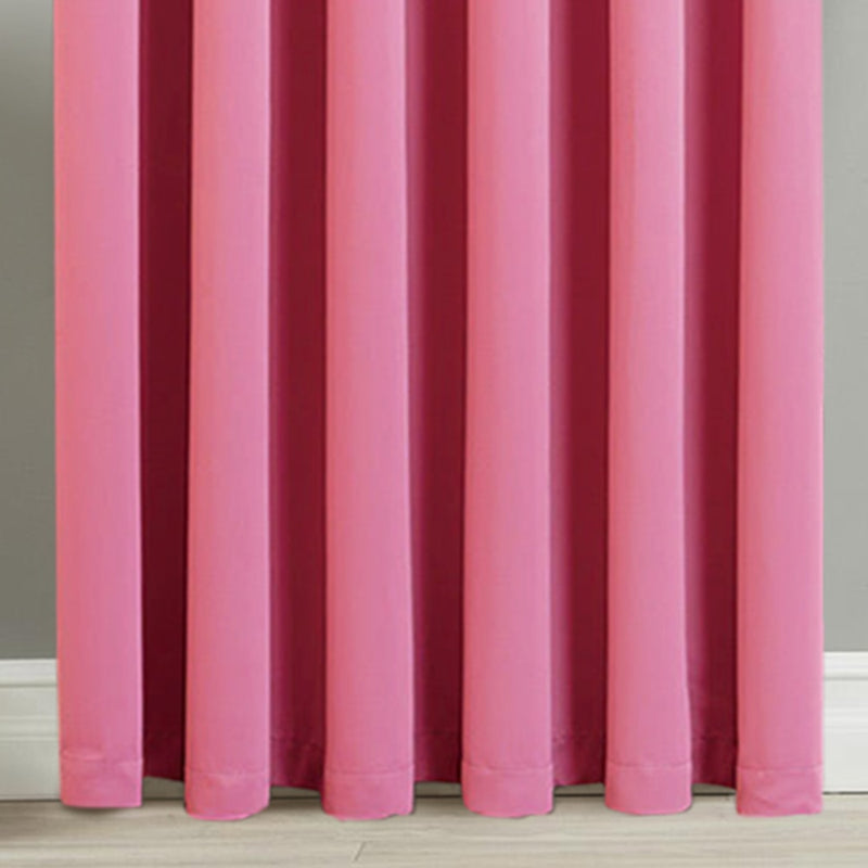 Pink Curtains For Bedroom Blackout Pencil Pleat