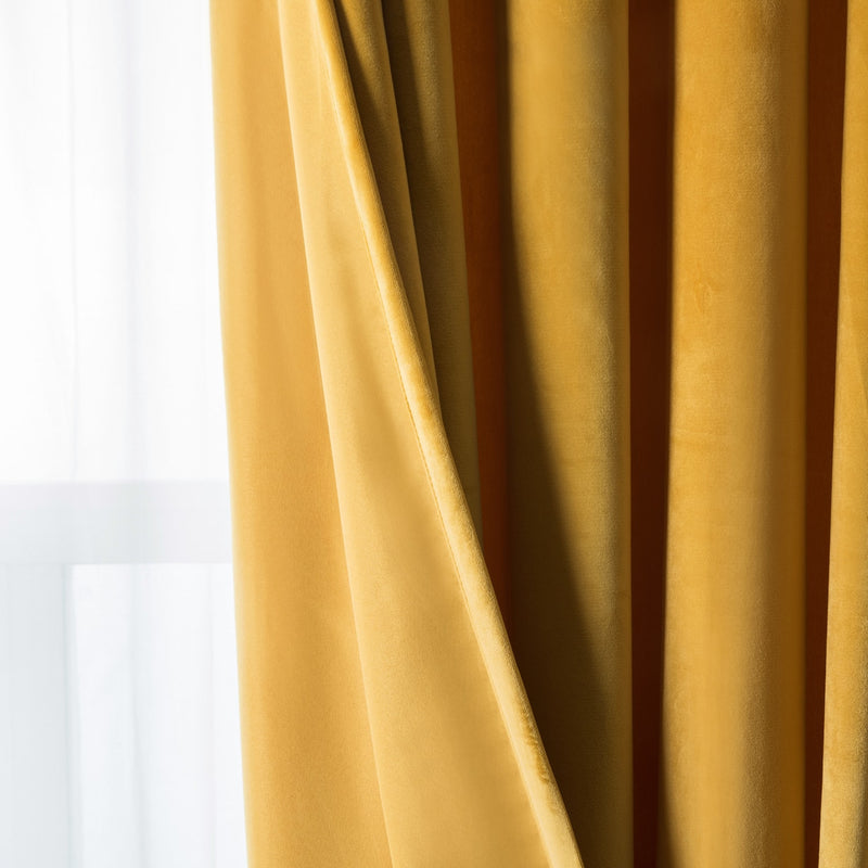 Bedroom Window Curtains Crushed Velvet Ready Made Eyelet