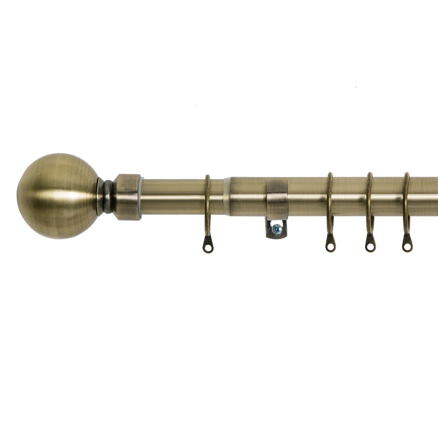 Plain Ball Curtain Pole Set